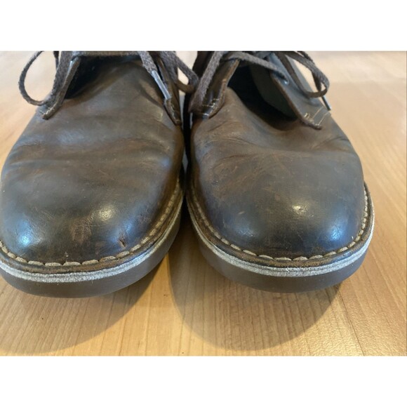 Clarks Chukka Boots Mens 11 M Brown Leather Distressed Bushacre Heritage Rustic‎ main image 10